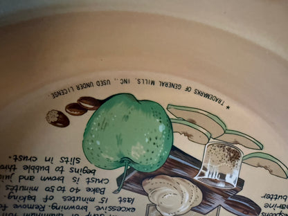 Vintage 1991 Betty Crocker Ceramic Apple Pie Keeper