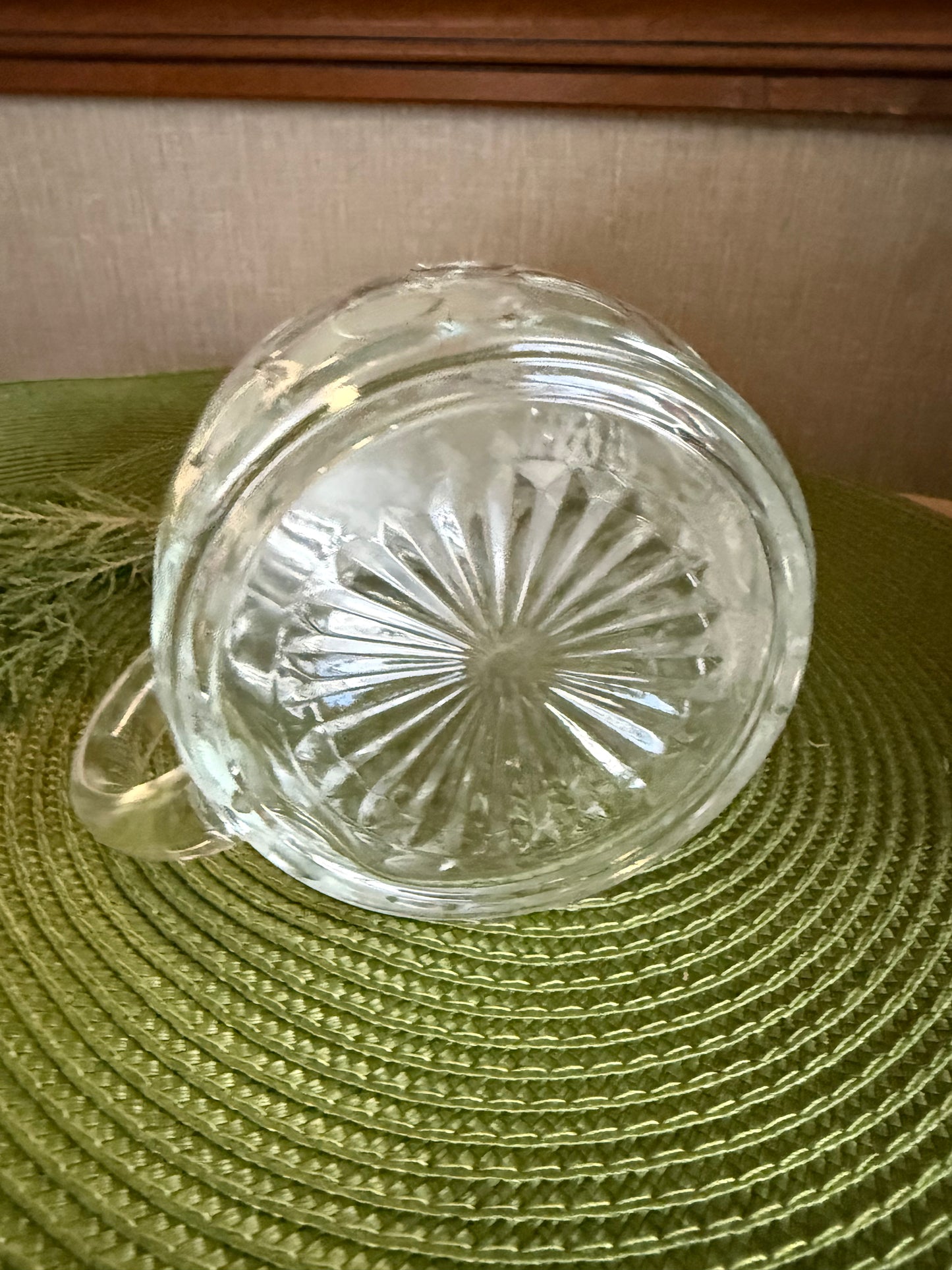Vintage Original BMF Bierseidel Clear Glass Beer Stein Mug with Pewter Lid, West Germany