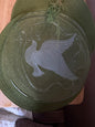 vintage L.E. Smith Glass crystal party plate