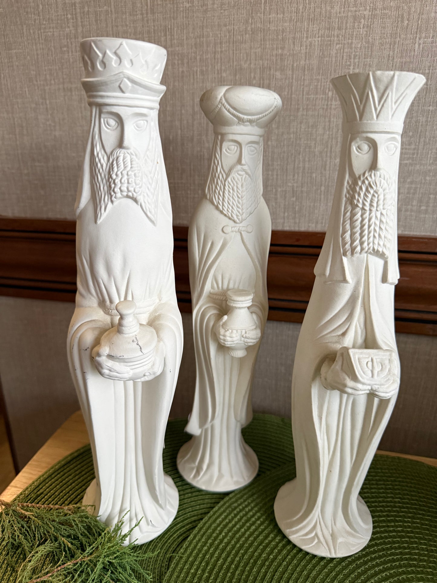Vintage Mid-Century Modern Ceramic Three Wise Men