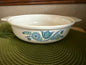 Vintage 1950s Prizer-Ware Pennsylvania Tulip Enameled Cast Iron Casserole Dish