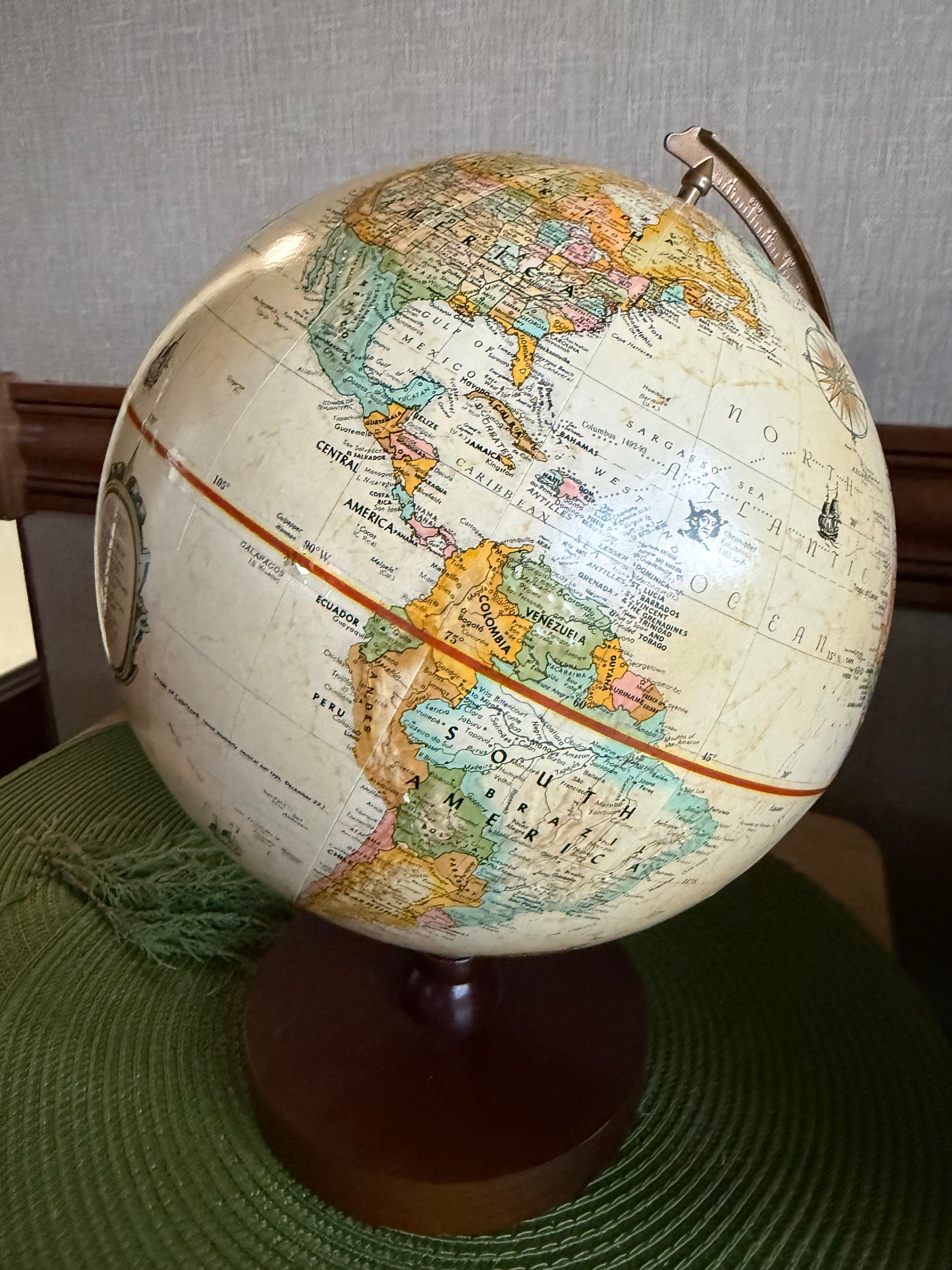 Vintage Replogle "World Classic Series" 12-Inch Desktop World Globe