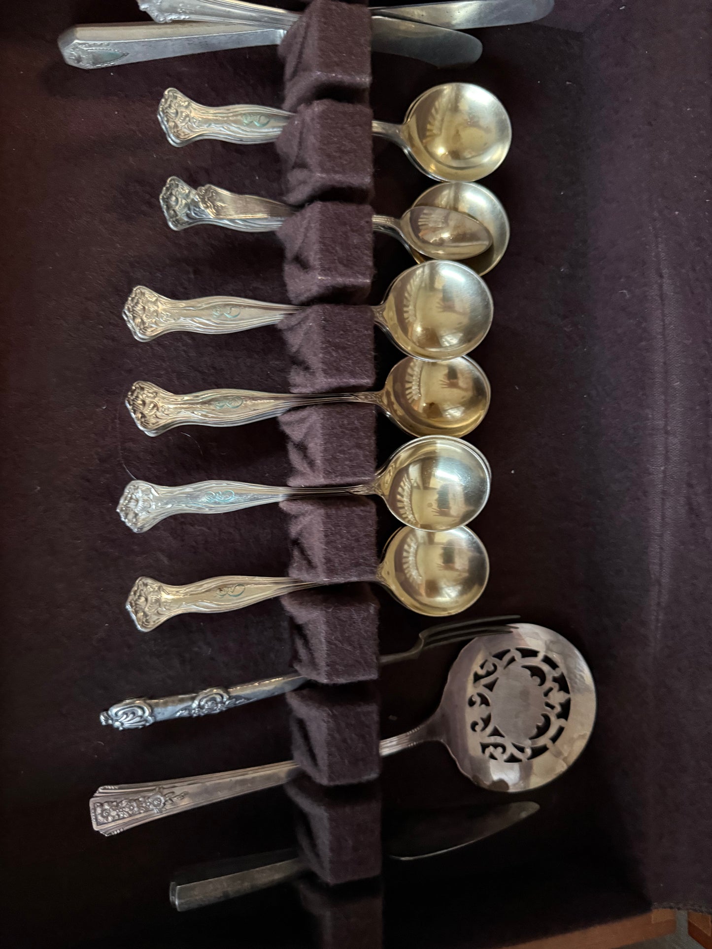 Vintage Rogers & Bro. A1 Silver-Plated Flatware Set with Case