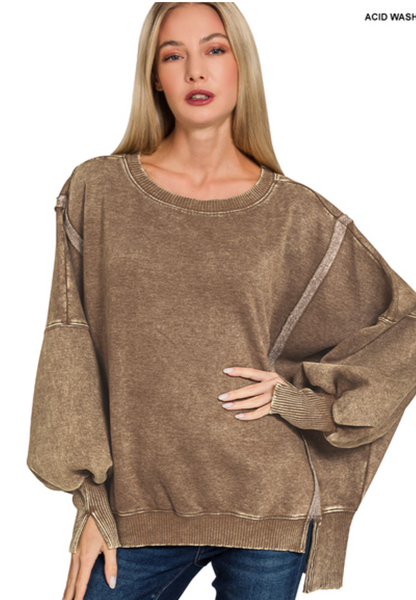 Mineral wash sweatshirt