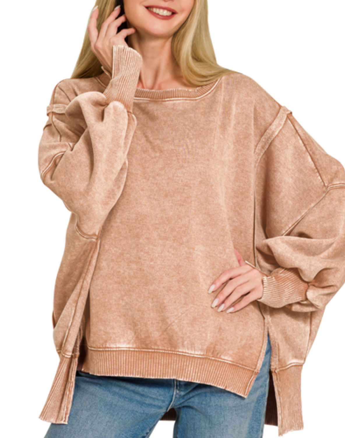 Mineral wash sweatshirt