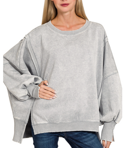 Mineral wash sweatshirt