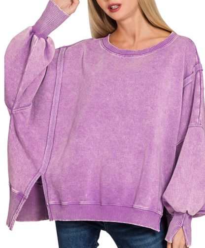 Mineral wash sweatshirt