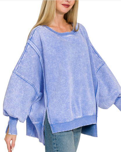 Mineral wash sweatshirt