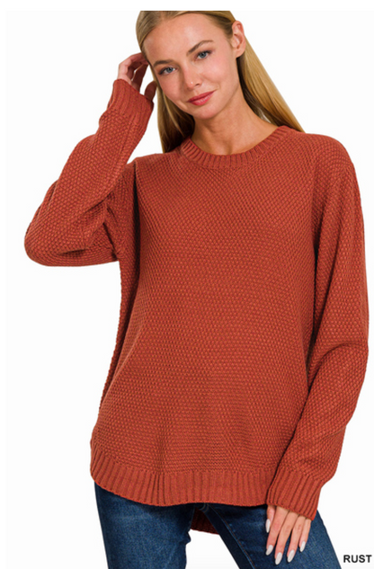 ROUND NECK BASIC SWEATER