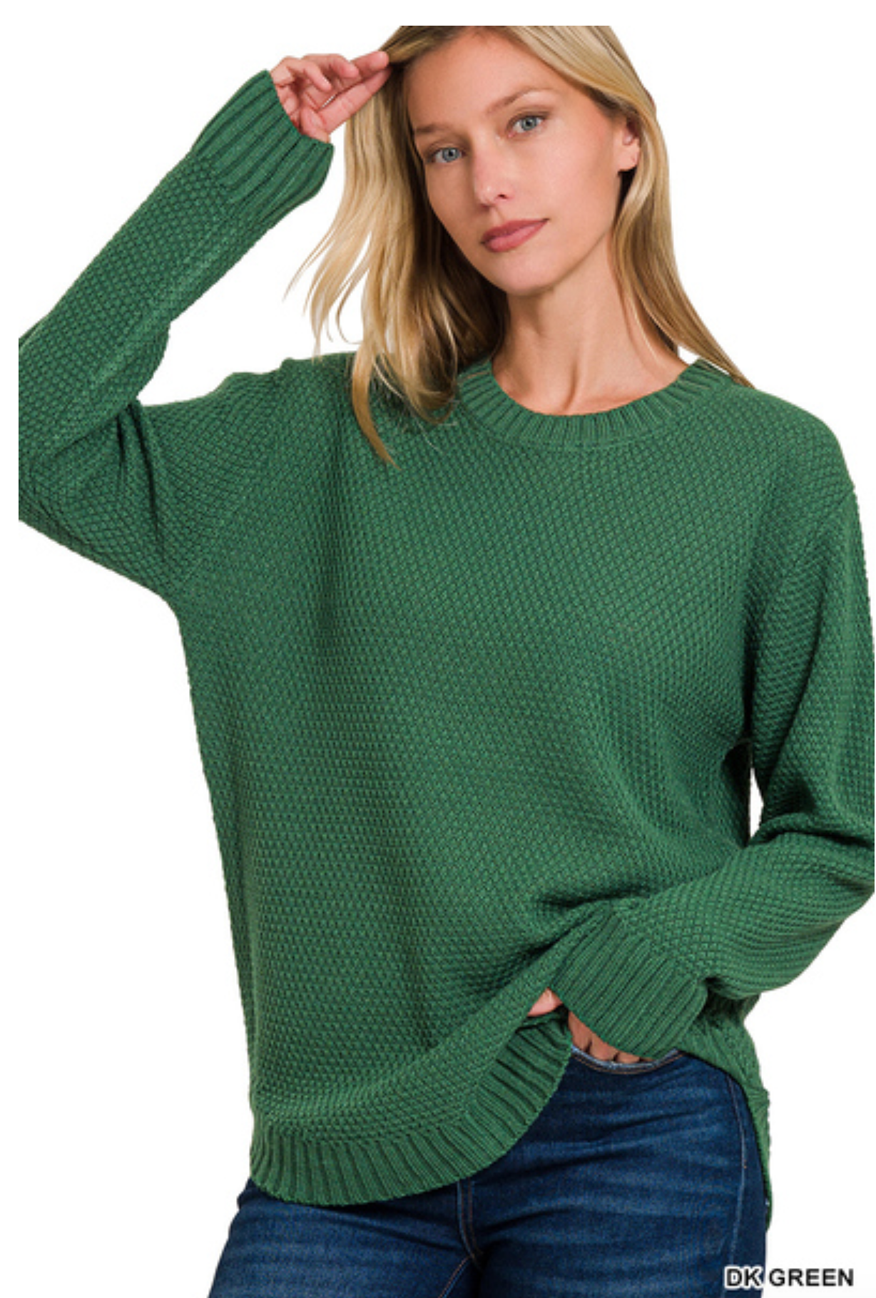 ROUND NECK BASIC SWEATER