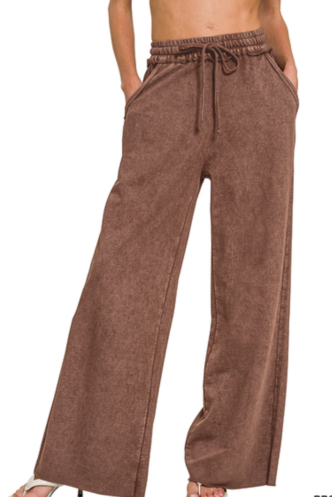 WASHED FRENCH TERRY SWEATPANTS