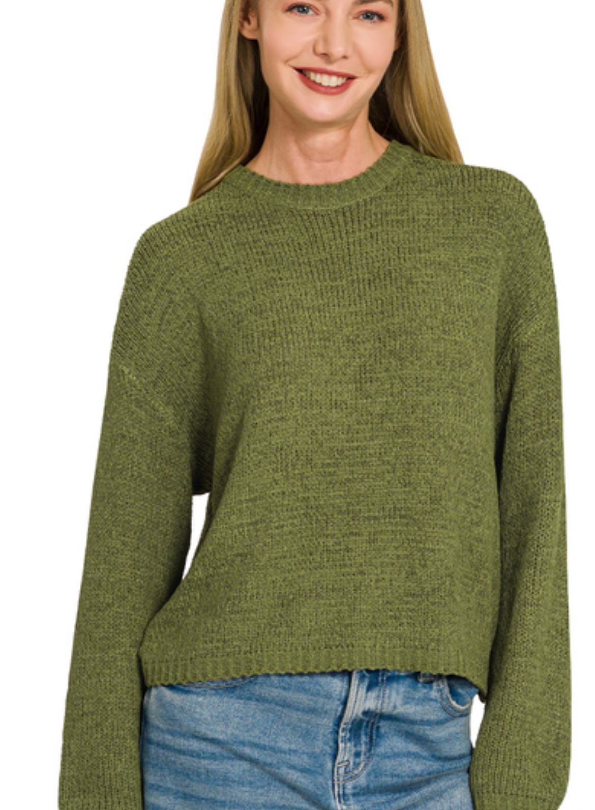 Light weight round neck sweater