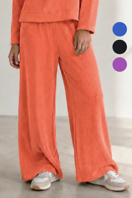 Urban Ribbed Wide Leg Pant