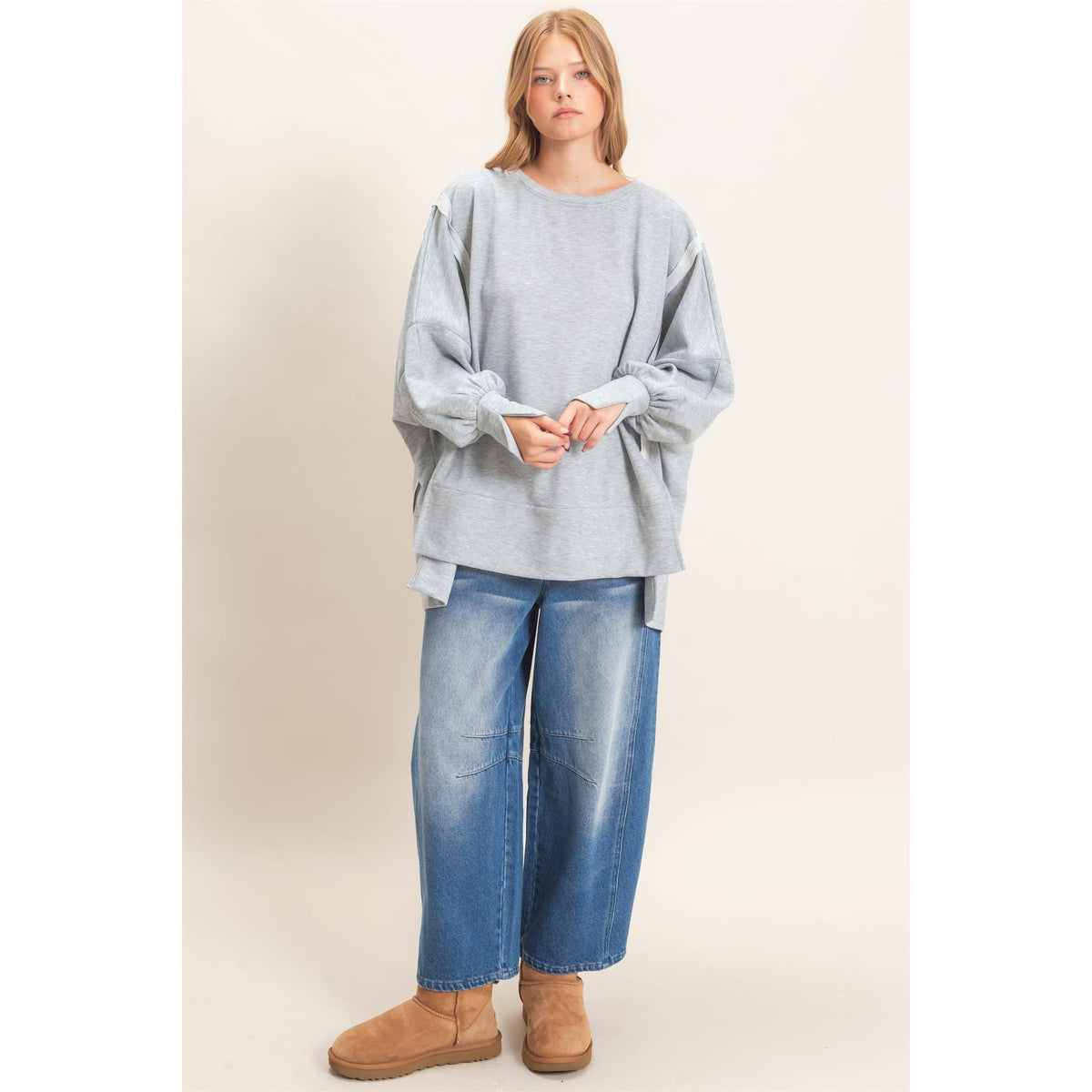 Oversized Crew Neck Sweatshirt