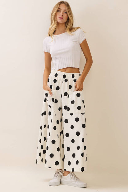 Polka Dot Pull-on Pants