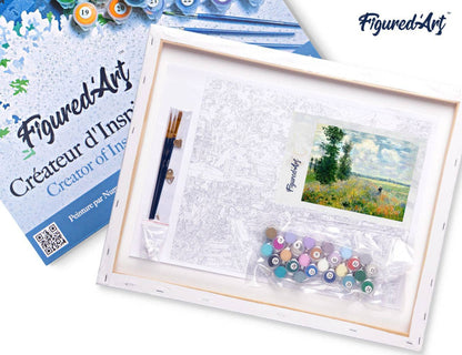 Paint by numbers Framed - Monet Field of Poppies