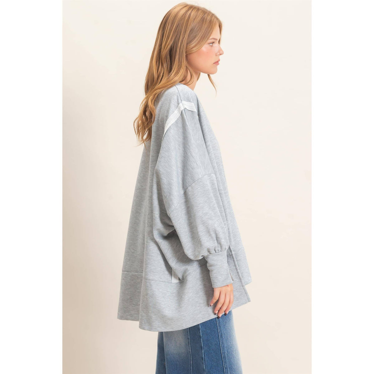 Oversized Crew Neck Sweatshirt