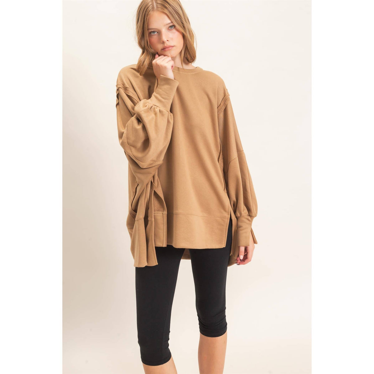 Oversized Crew Neck Sweatshirt