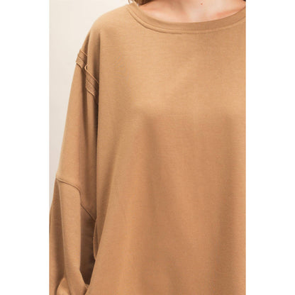 Oversized Crew Neck Sweatshirt