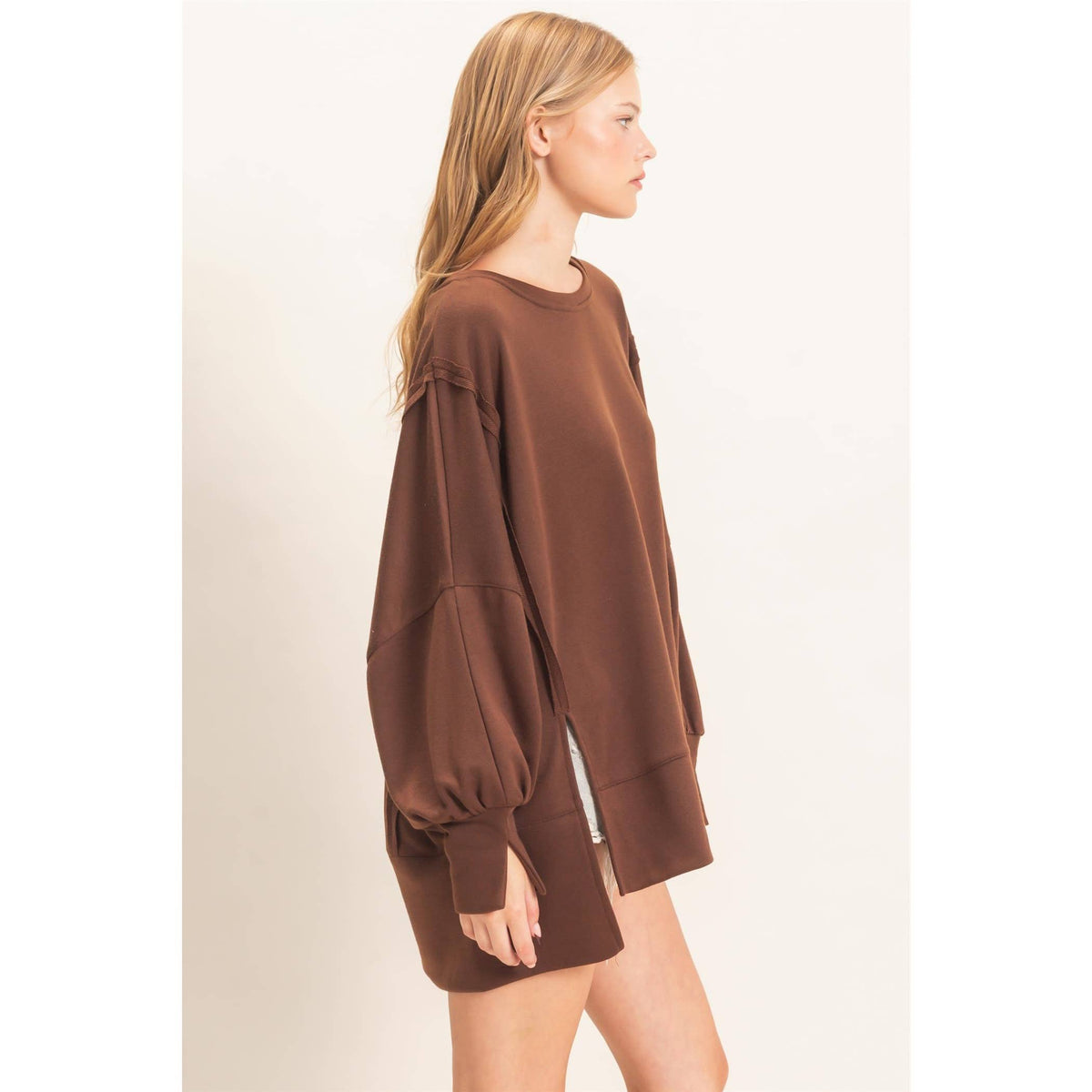 Oversized Crew Neck Sweatshirt