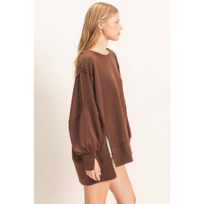Oversized Crew Neck Sweatshirt